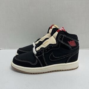 Air Jordan 1 High OG PS Flight Club II9926 001 Size 10.5 Kids Black White Gum